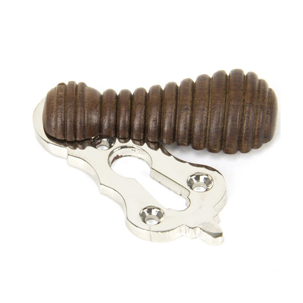 From the Anvil Beehive Escutcheon - Rosewood & Polished Nickel